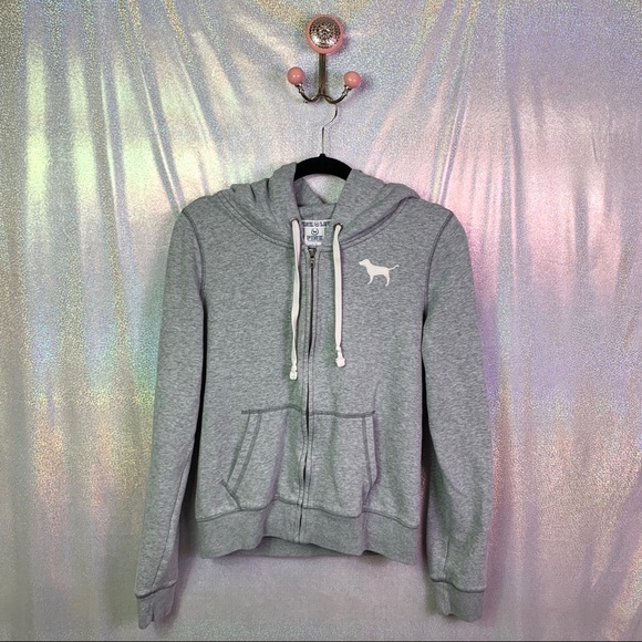 PINK Victoria's Secret Tops - Pink | Love Pink Zip Hoodie